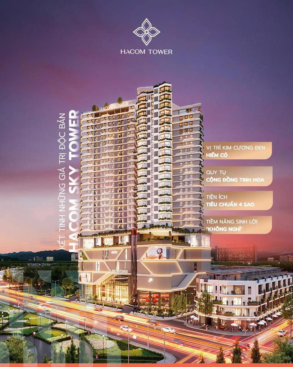 Căn hộ Hacom Tower Ninh Thuận 45m² giá 1.6 tỷ - Tầm nhìn biển tuyệt đẹp!
