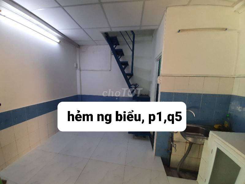 Nhà nguyên căn hẻm Nguyễn Biểu, Q5, 45m² giá 6 triệu - Vị trí đắc địa, thuận tiện giao thông!