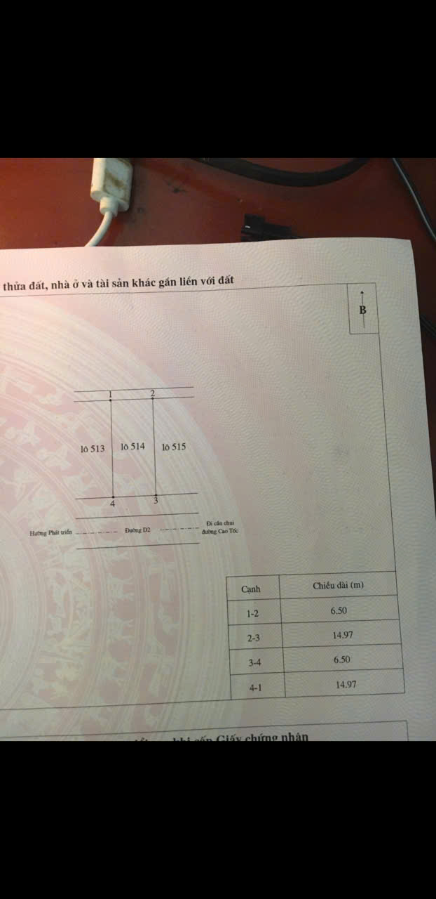 Đất thổ cư Bảo Thắng Lào Cai 97,5m² giá 980 triệu - Pháp lý rõ ràng, đầu tư sinh lời!