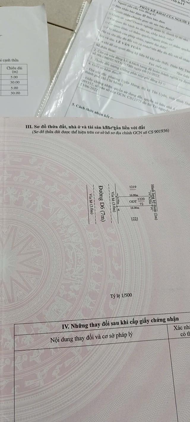 Đất nền Uyên Hưng 72m² giá 1.2 tỷ - Sổ đỏ chính chủ, công chứng ngay!