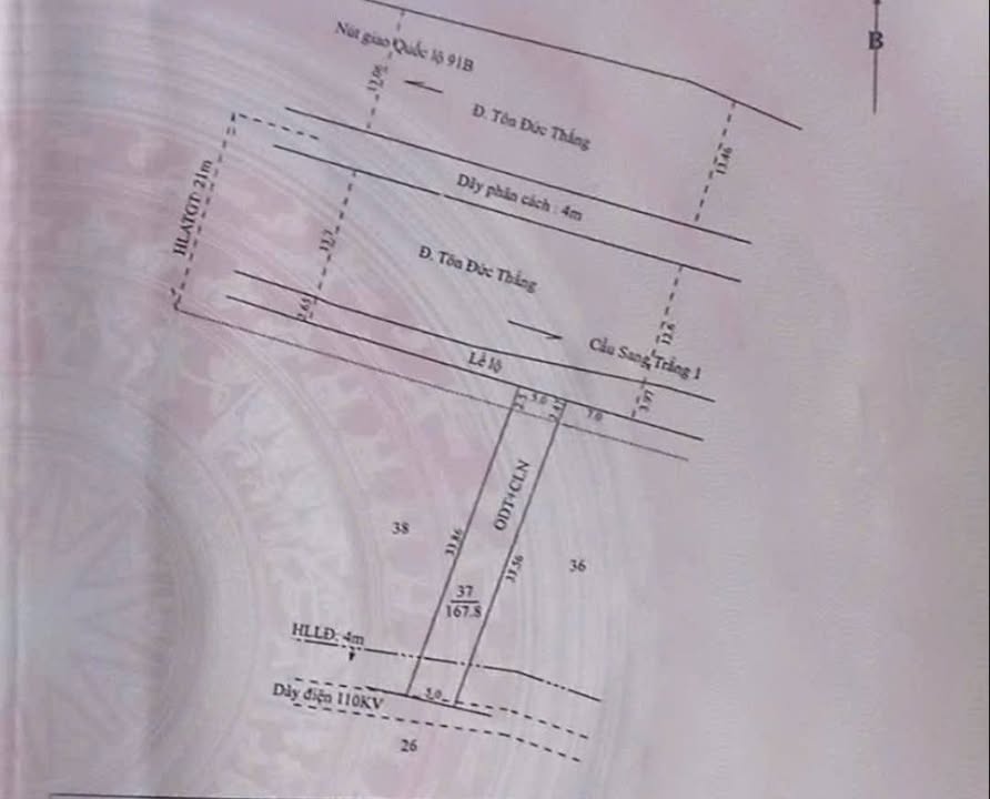 Đất mặt tiền Tôn Đức Thắng, Ô Môn, Cần Thơ 167.8m² - Đầu tư sinh lời cao!