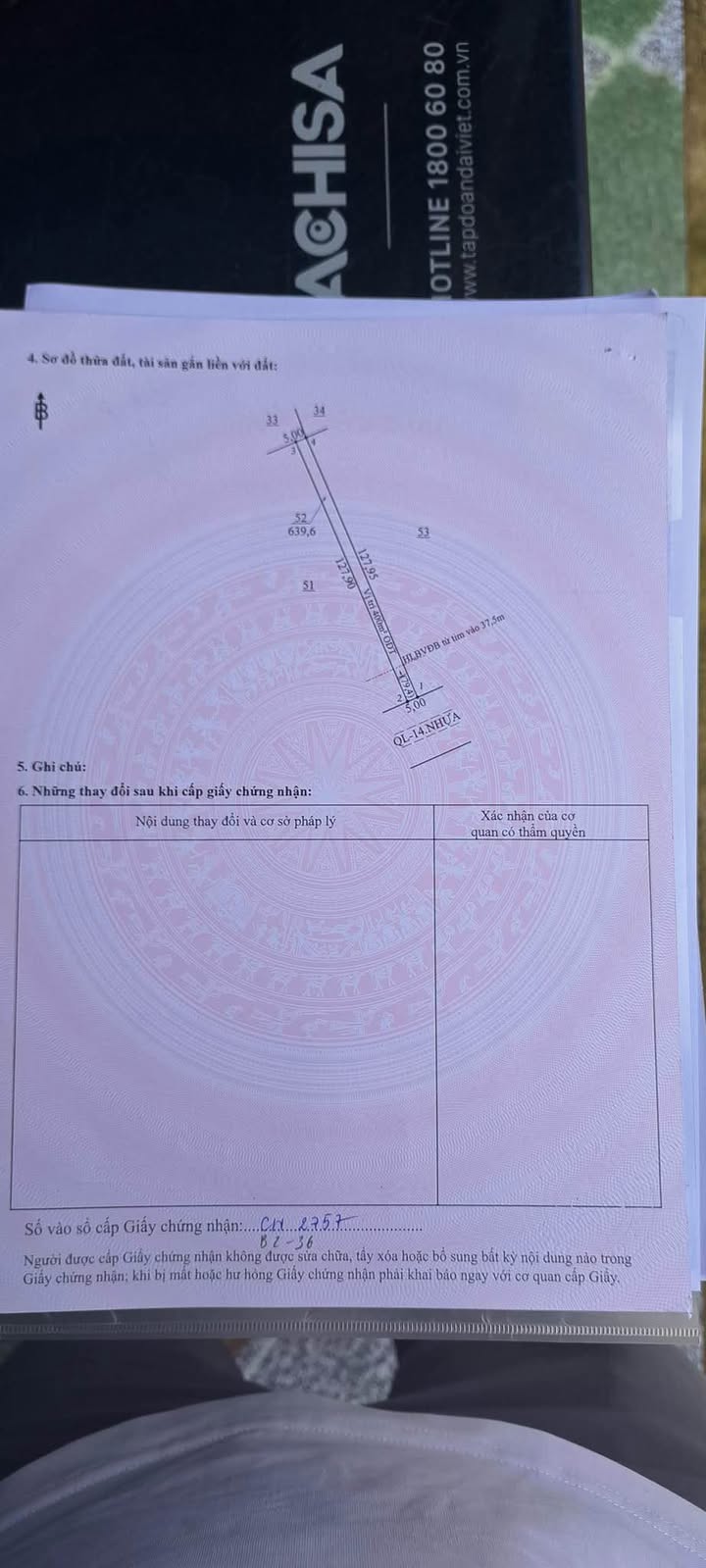 Đất mặt tiền Quốc Lộ 640m² - Cơ hội đầu tư tuyệt vời tại Đồng Xoài!