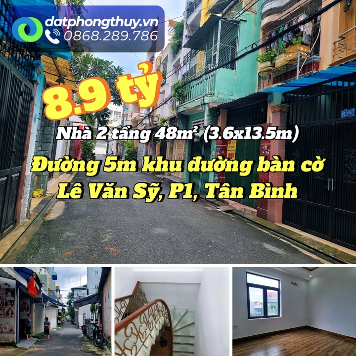 Nhà mặt tiền đường Bàn Cờ, P.1, Q.Tân Bình, 47.5m² giá 8.9 tỷ - Vị trí kinh doanh đắc địa!