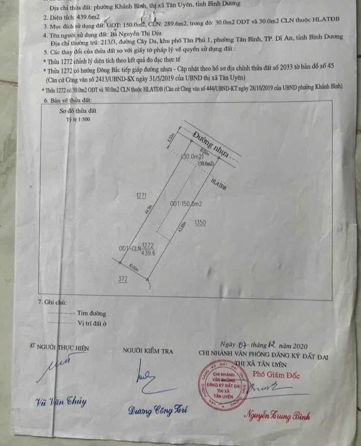 Đất nền Khánh Bình Tân Uyên 439m² giá 4 tỷ - Đầu tư sinh lời ngay!