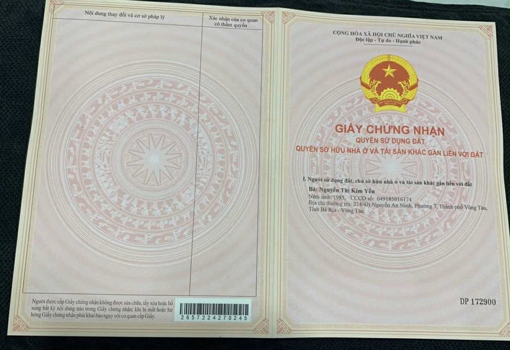 Đất thổ cư Hương Lộ 2, Bà Rịa 161m² giá 2.2 tỷ - Cơ hội đầu tư tuyệt vời!