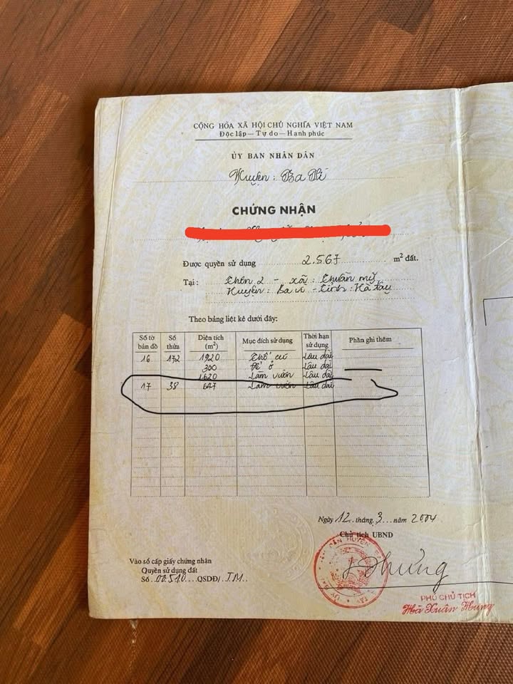 Đất thổ cư Thuần Mỹ Ba Vì 647m² giá 1.15 tỷ - Mặt đường rộng, đầu tư sinh lời!