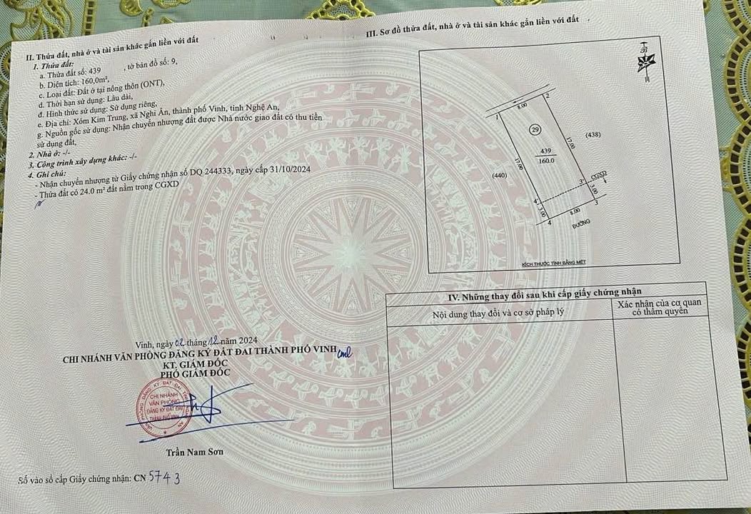Đất đấu giá Nghi Ân, TP Vinh 160m² giá 6.4 tỷ - Vị trí đắc địa, sổ đỏ chính chủ!