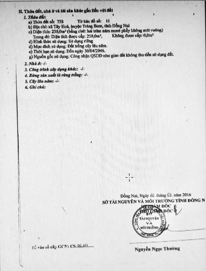 Đất nền Tây Hòa Trảng Bom 250m² giá chỉ 2.2 tỷ - Cơ hội đầu tư tốt!