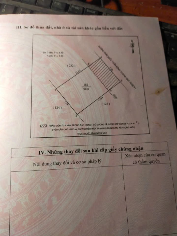 Đất mặt đường Trần Quốc Toản, Vinh 98,8m² giá 6,3 tỷ - Kinh doanh thuận lợi!