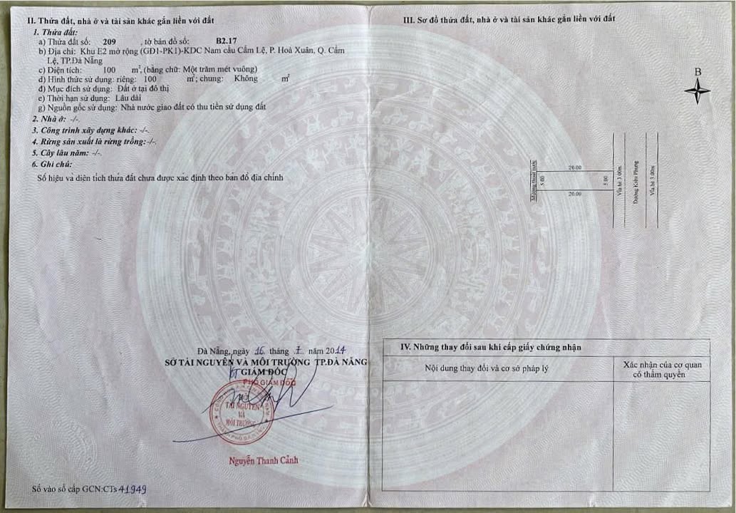 Nhà phố đẹp tại Kiều Phụng, Đà Nẵng 100m² giá 3.9 tỷ - Hướng Đông, sẵn sàng vào ở!