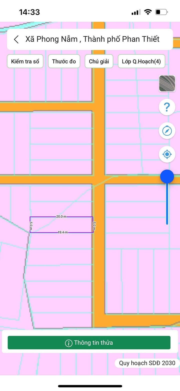 Đất nền Phong Nẫm, Phan Thiết 100m² giá 660 triệu - Đường ô tô vào tận nơi!