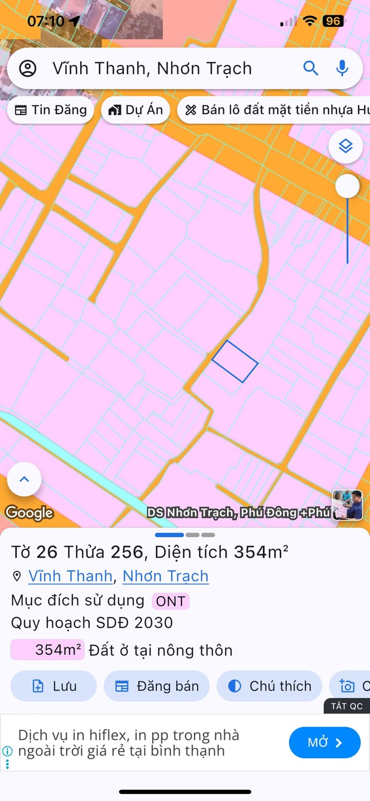 Đất nền thổ cư Nhơn Trạch 115m² giá 1.8 tỷ - Sổ đỏ chính chủ, khu dân cư ổn định!