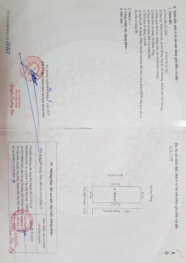 Đất nền lô góc Vân Tra An Đồng 60m² giá 1.7 tỷ - Cơ hội đầu tư tuyệt vời!