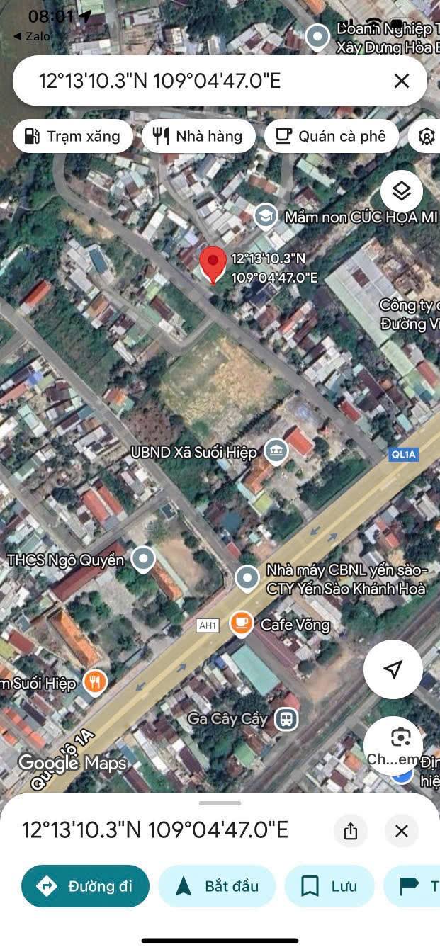 Đất nền Suối Hiệp - Diên Khánh 369m² giá 2.95 tỷ - Lô góc 2 mặt tiền đẹp hiếm có!