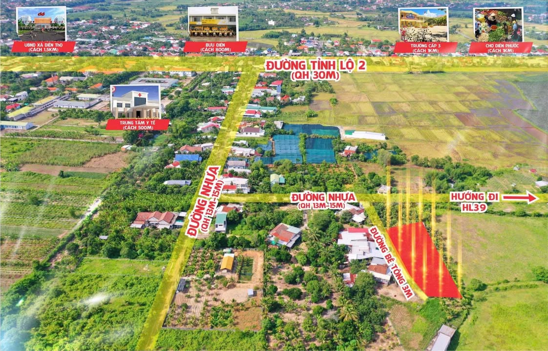 Đất Diên Thọ, Diên Khánh 109m² chỉ 530 triệu - Đầu tư sinh lời ngay!