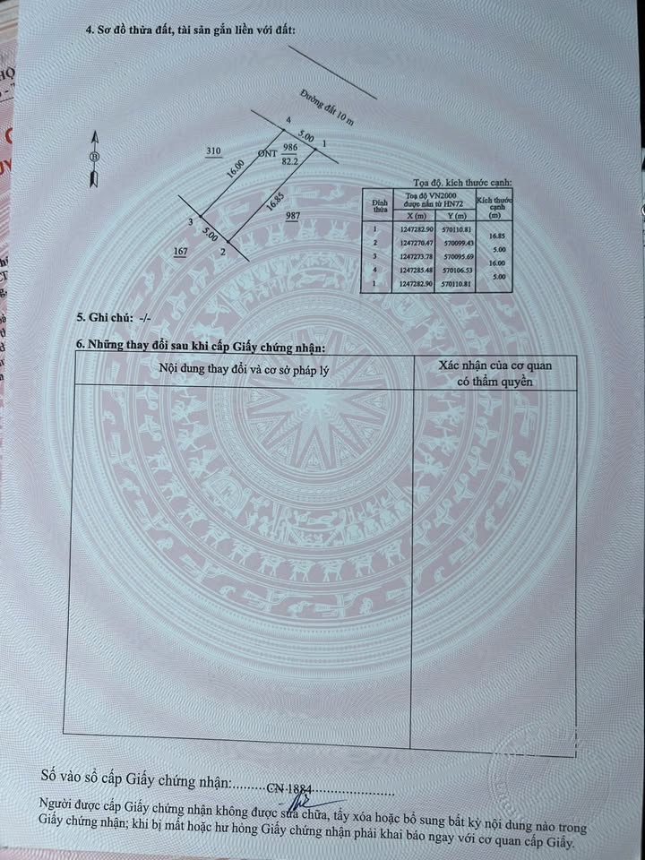 Đất nền Long Hoa Tây Ninh 80m² giá 439 triệu - Cơ hội đầu tư hấp dẫn!