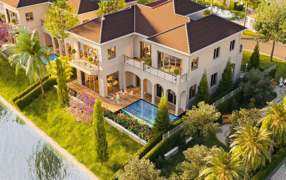 Biệt thự Đảo Châu Âu Park Village Bến Lức 567m² giá 33.8 tỷ - Độc nhất 3 mặt view công viên!
