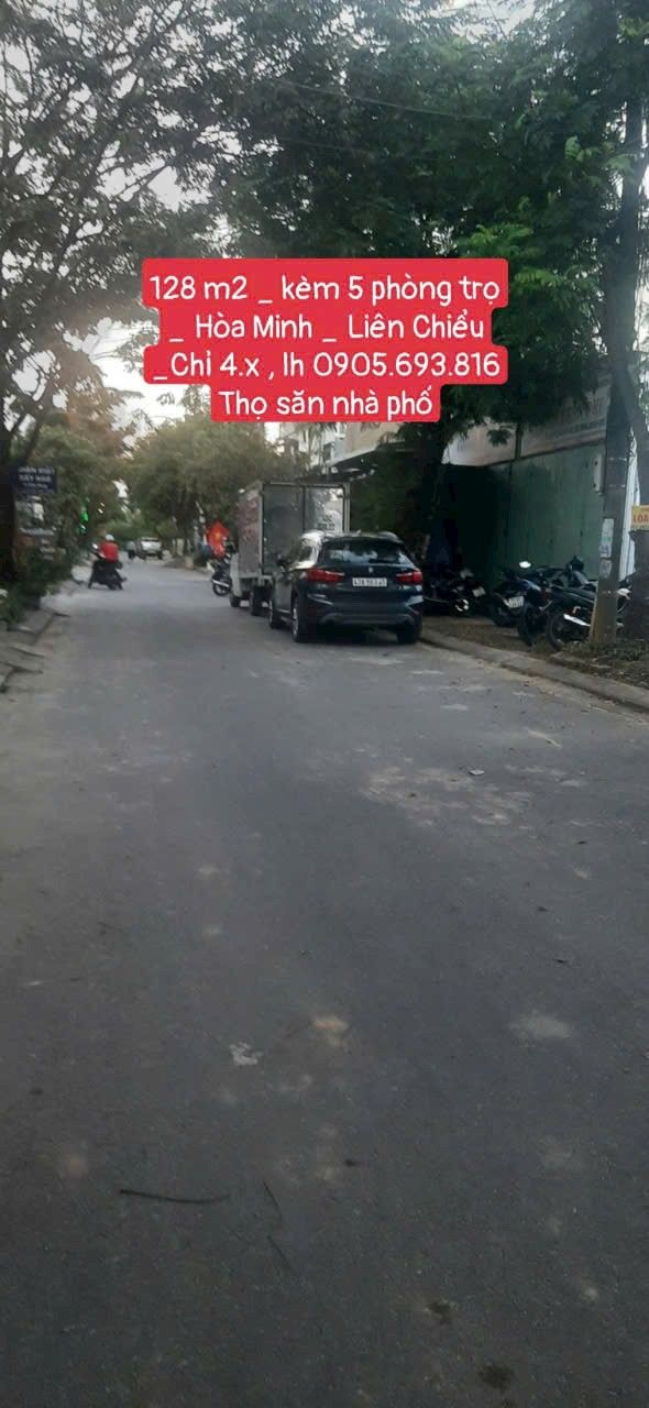 Đất kèm dãy trọ Hòa Minh Đà Nẵng 128m² giá 4 tỷ - Đầu tư siêu lợi nhuận!