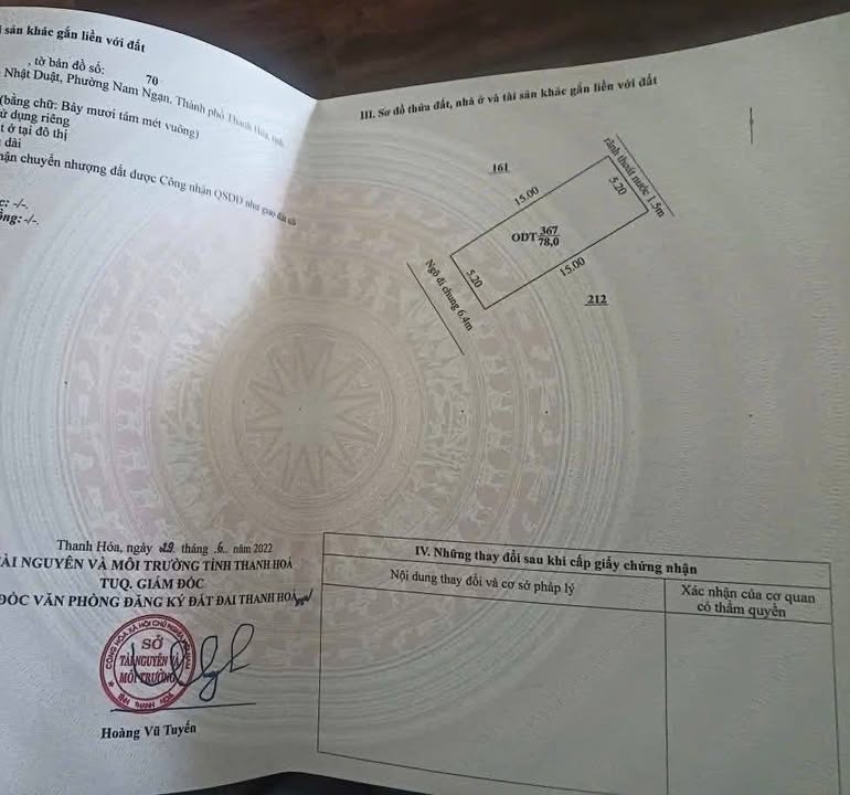 Đất nền chính chủ tại phường Nam Ngạn, Thanh Hóa 78m² - Vị trí đắc địa gần trường học và chợ