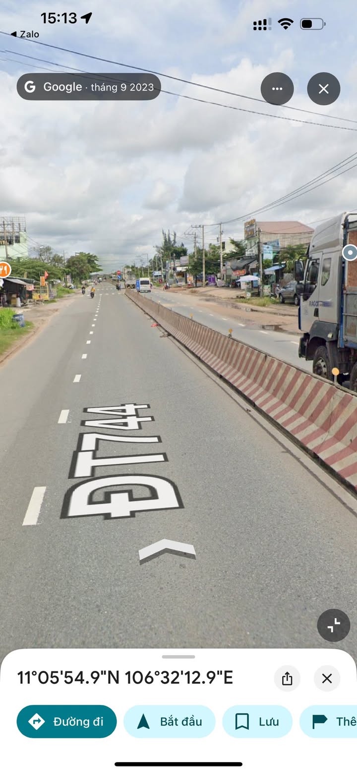 Đất mặt tiền DT744, An Tây, Bến Cát 1.140m² - Cơ hội đầu tư tuyệt vời!