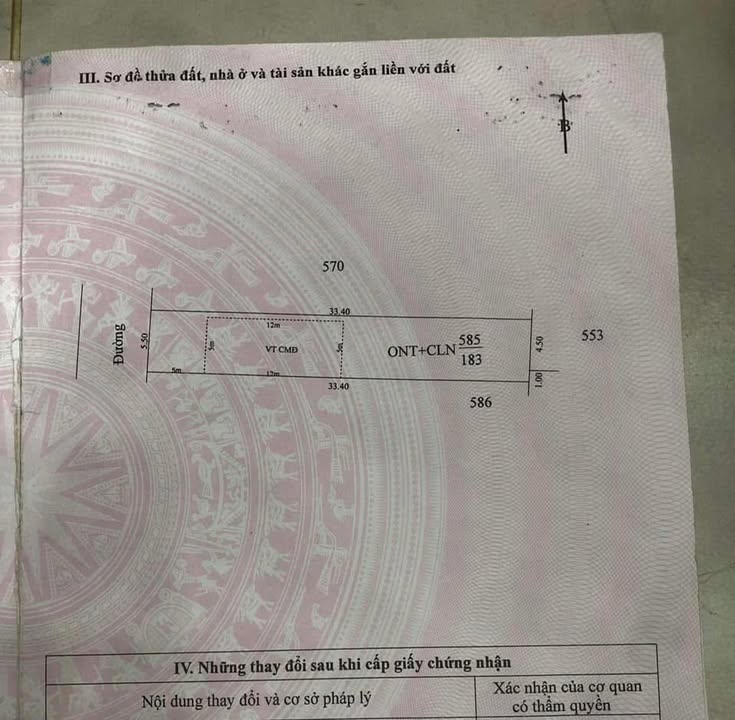 Đất thổ cư Hòa Đông 183m² giá 8xx triệu - Chính chủ, gần chợ và trường học!