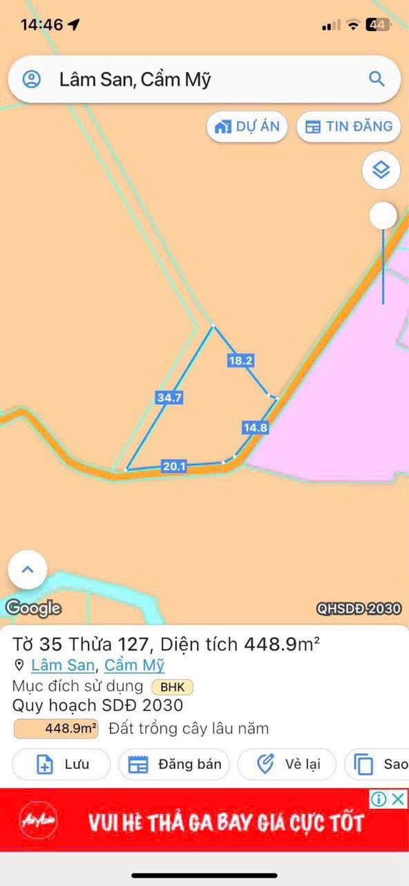 Đất nền Cẩm Mỹ, Đồng Nai 500m² giá 200 triệu - Bán gấp chính chủ!