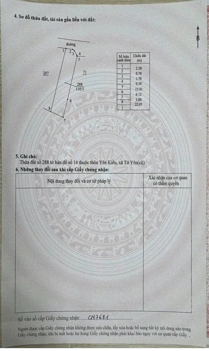 Đất nền Tứ Yên, Sông Lô, 110m² giá 1.3 tỷ - Đầu tư sinh lời ngay!