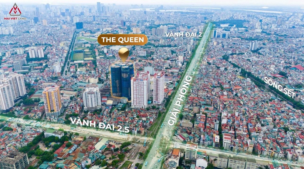 Căn hộ The Queen Place 360 Giải Phóng 72m² - Căn hộ sang trọng, sổ hồng lâu dài!