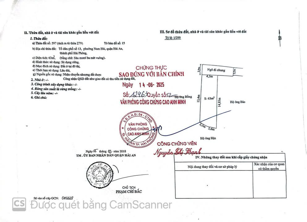 Đất nền Nam Hải - Hải An 63m² giá thỏa thuận - Gần chợ Sâm Bồ!