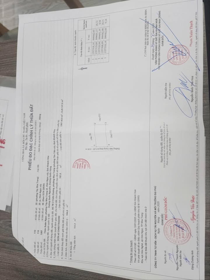 Lô đất Vĩnh Ngọc Nha Trang 164.8m² giá 1.85 tỷ - Cơ hội đầu tư hấp dẫn!