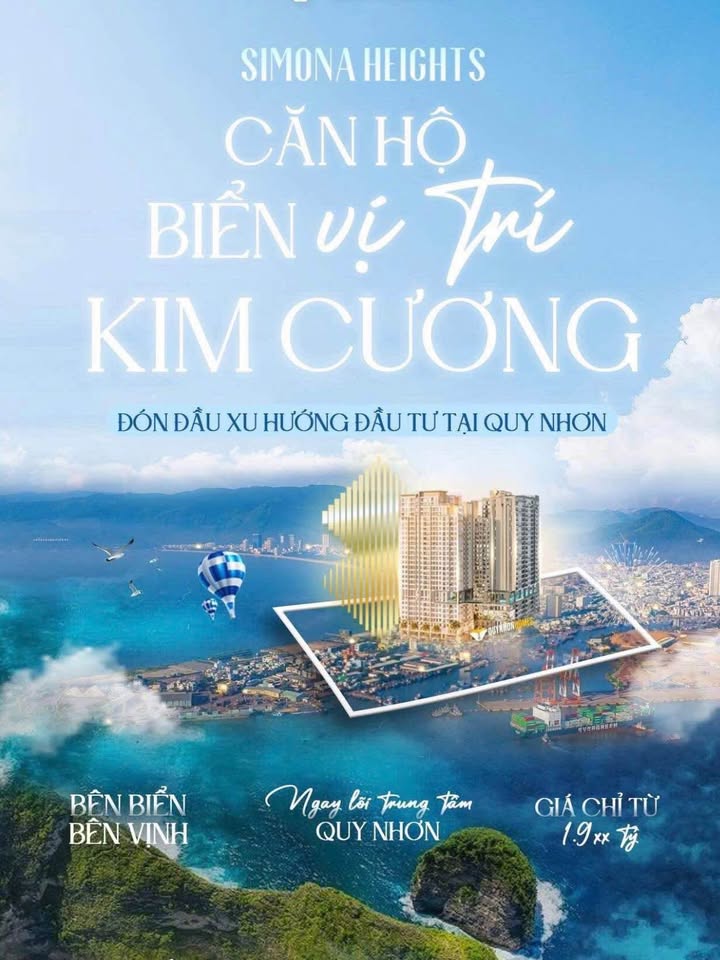 Căn hộ Simona Heights Quy Nhơn 94m² giá 3.1 tỷ - Còn duy nhất 1 căn 3PN