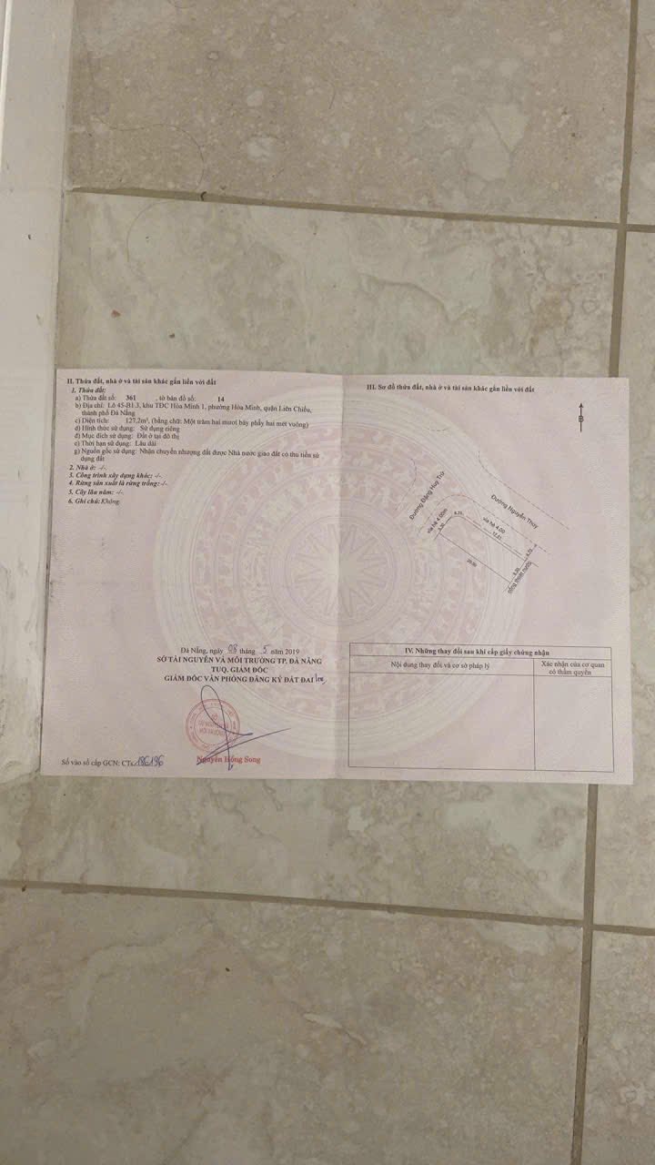 Đất nền góc Đăng Huy Trứ và Nguyễn Thúy, Đà Nẵng 127m² giá 12 tỷ - Cơ hội đầu tư hiếm có!