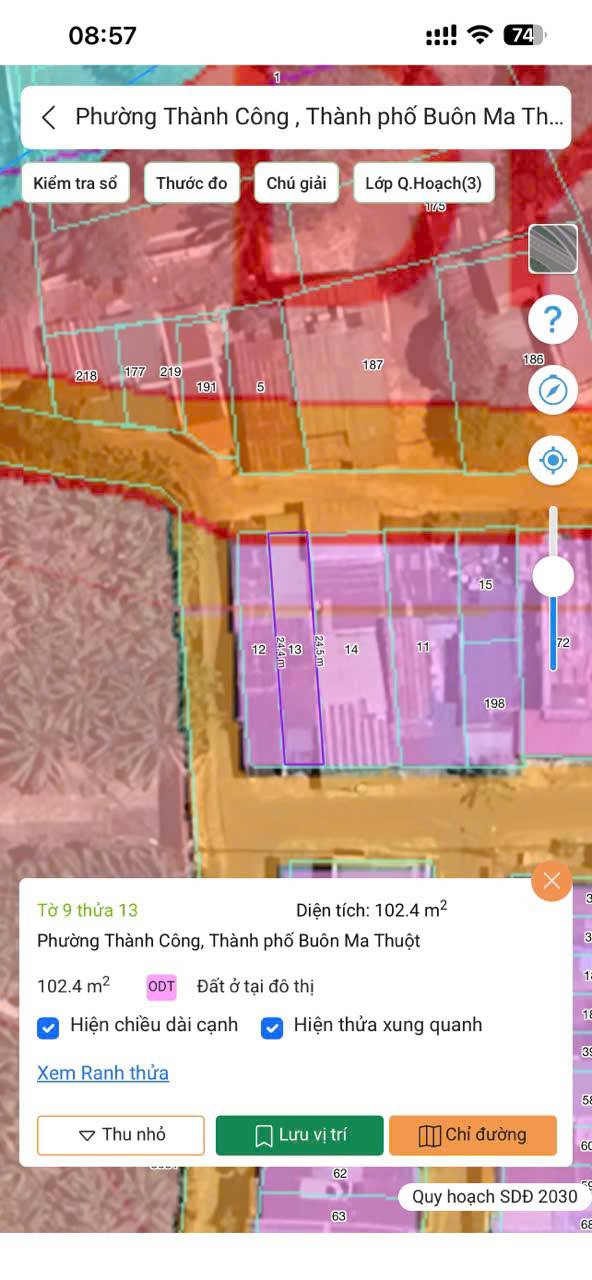 Đất mặt tiền hẻm 233 Xô Viết Nghệ Tĩnh, Buôn Ma Thuột 56m² giá 2.55 tỷ - Cơ hội đầu tư tuyệt vời!