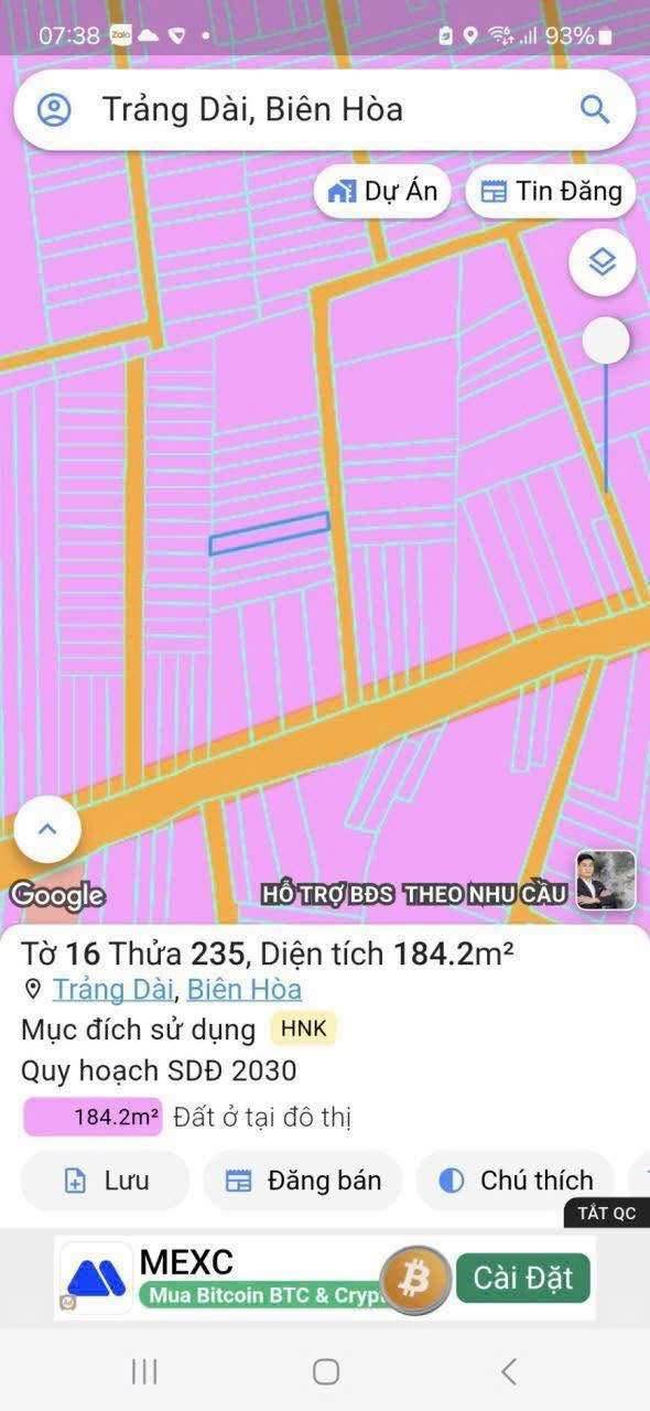 Đất nền Biên Hòa 185m² giá 1.799 tỷ - Sổ đỏ chính chủ, vị trí thuận lợi!