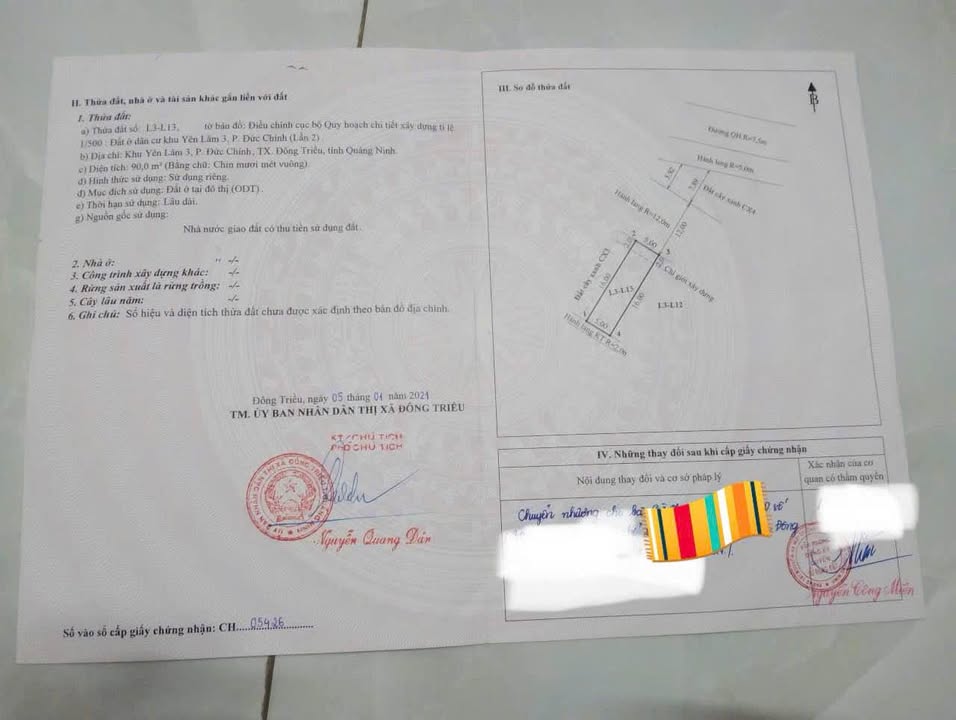 Đất nền Yên Lâm 3, Đông Triều 90m² giá 1.9 tỷ - Đầu tư sinh lời lý tưởng!