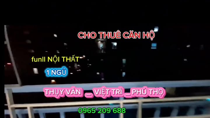 Căn hộ chung cư Thụy Vân Việt Trì 1 phòng ngủ giá 4 triệu - Full nội thất tiện nghi!