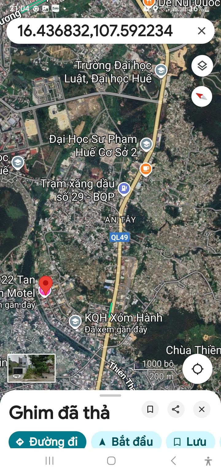 Đất mặt tiền đường Trần Lư Huế 100m² giá 2 tỷ - Vị trí đẹp, không khí trong lành!