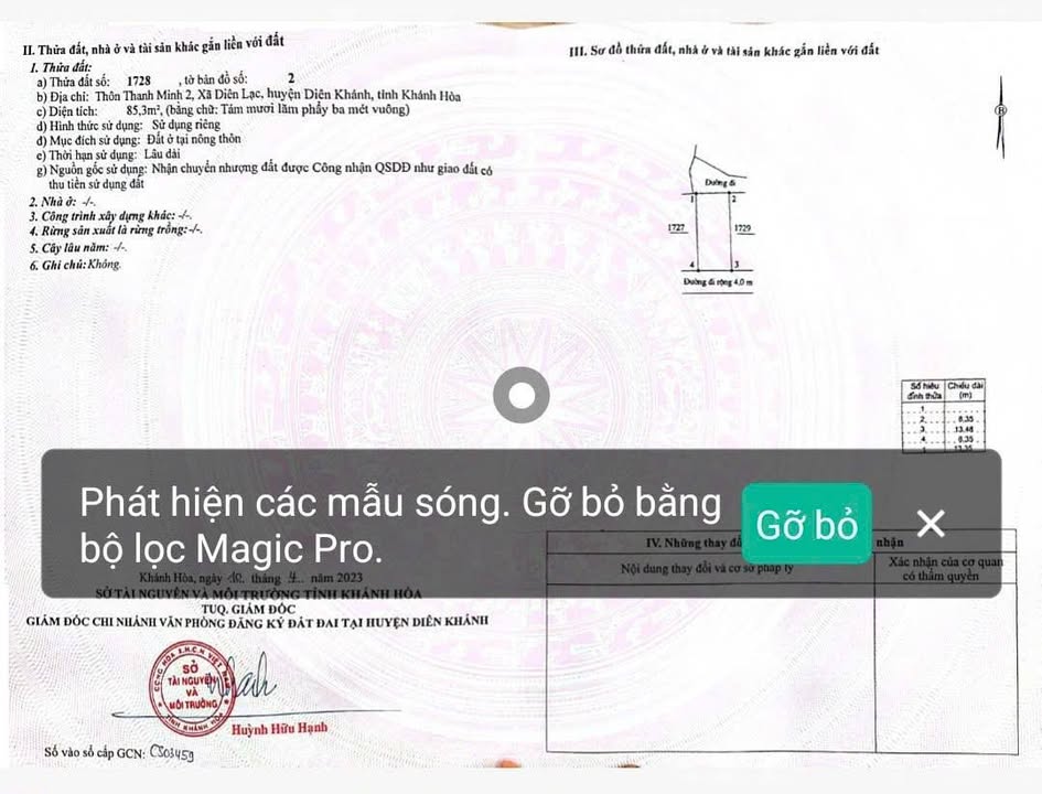 Đất Diên Lạc 85.3m² giá 1.05 tỷ - Đầu tư sinh lời ngay!