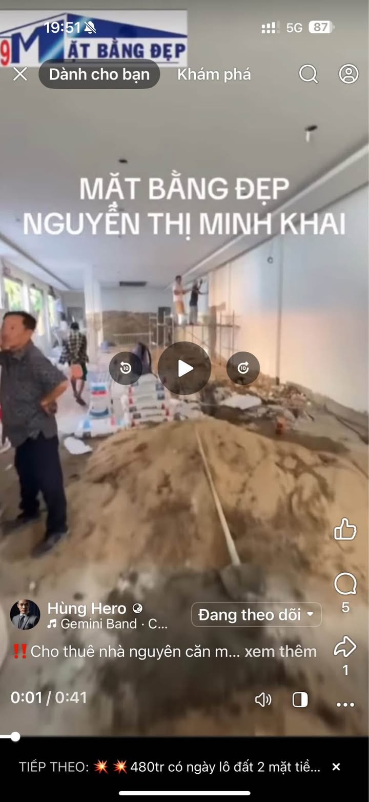 Cho thuê nhà nguyên căn mặt tiền Nguyễn Thị Minh Khai 180m² giá 75 triệu - Kinh doanh tự do!