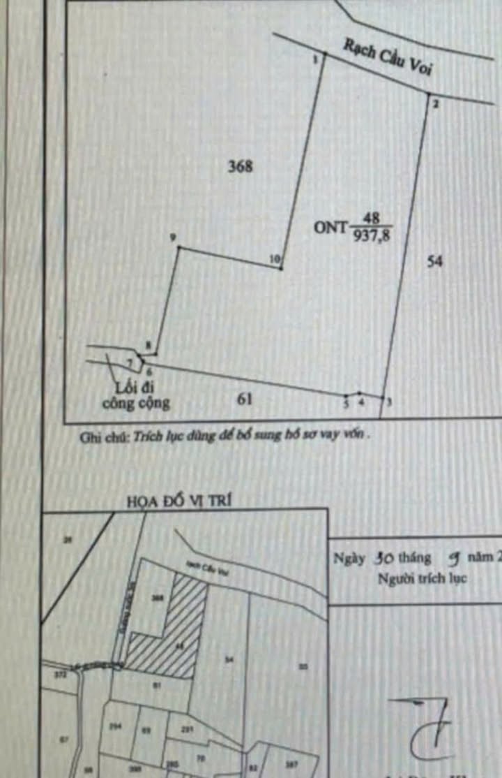 Đất nền 930m² xã Bình Thạnh, huyện Thủ Thừa, Long An - Giá chỉ 1.15 tỷ, bán gấp!