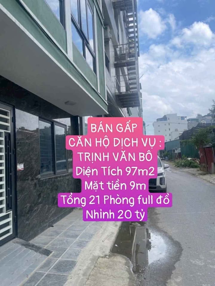 Căn hộ dịch vụ Trịnh Văn Bô 97m² giá 20 tỷ - Thiết kế hiện đại, đầy đủ tiện nghi!