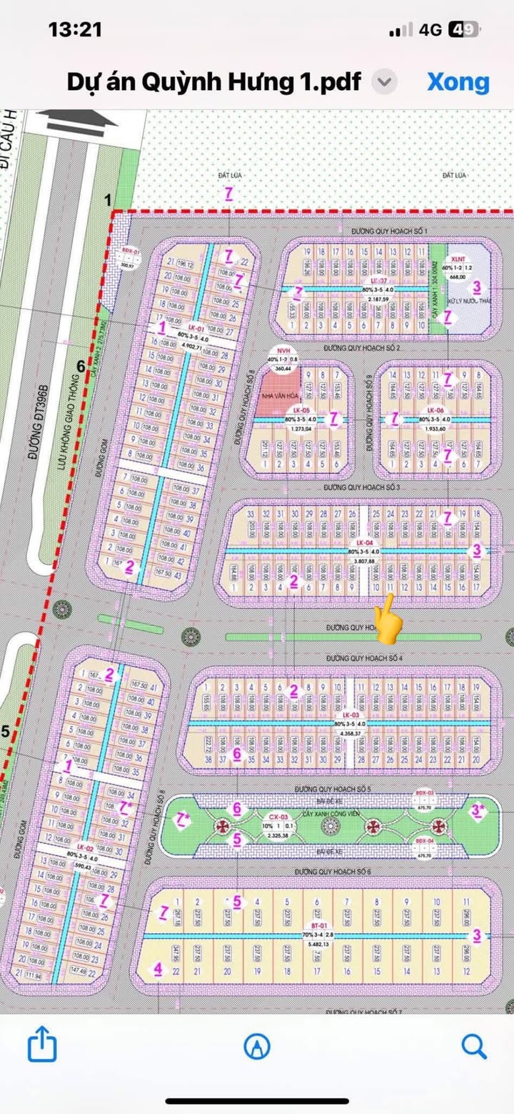 Đất nền dự án Quỳnh Hưng 108m² giá 2.3 tỷ - Sổ đỏ chính chủ, vị trí đắc địa!