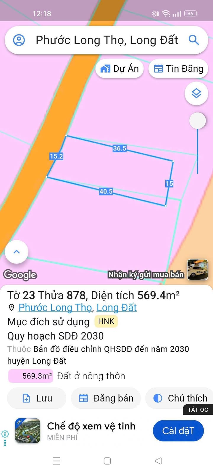 Đất nền Phước Long Thọ, Đất Đỏ 540m² giá 2 tỷ - Tiềm năng đầu tư hấp dẫn!