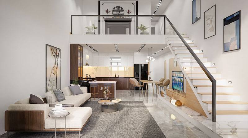 Nhà gác lửng mặt đường Vũng Đục Cẩm Đông 85m² giá 3 tỷ - Kiến trúc hiện đại, sẵn sàng vào ở!