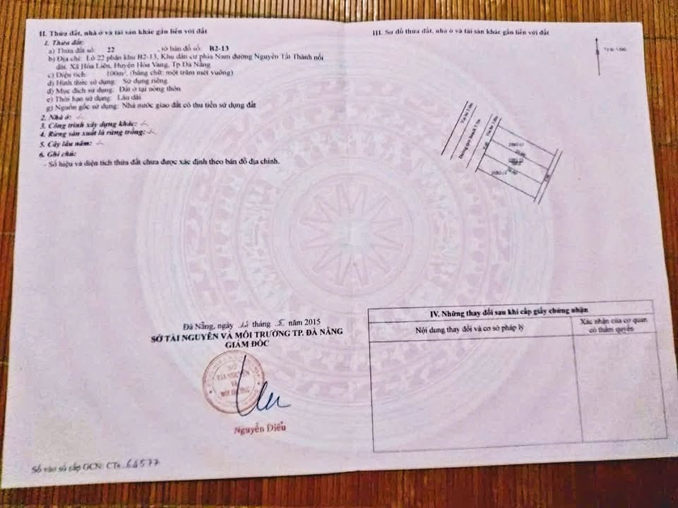 Đất nền mặt tiền Đào Ngọc Chua 100m² giá 3.25 tỷ - Cơ hội đầu tư hấp dẫn!