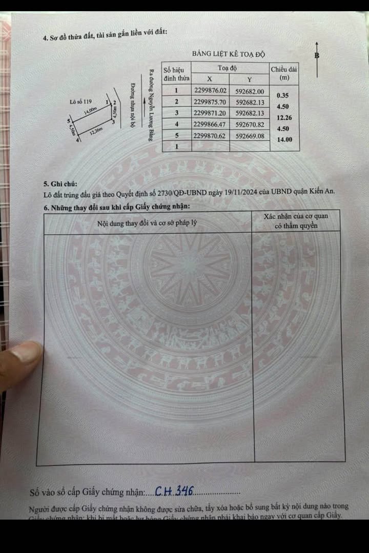 Đất nền góc 118 Nguyễn Lương Bằng, Kiến An 200m² chỉ 3.05 tỷ - Đầu tư sinh lời ngay!