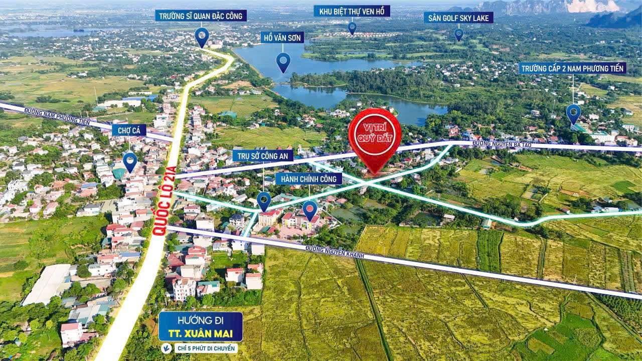 Đất nền siêu phẩm Xuân Mai, Chương Mỹ - Diện tích 98m², giá thỏa thuận - Sổ đỏ chính chủ!