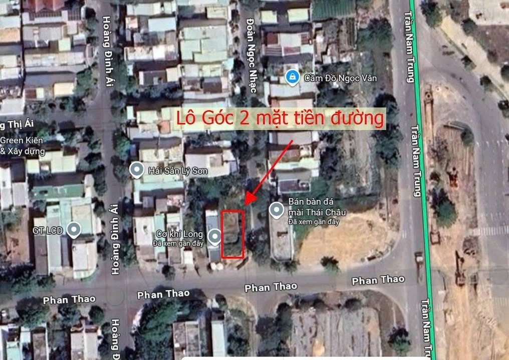 Đất nền góc 2 mặt tiền Phan Thao - Cẩm Lệ - 182m² - Sổ hồng chính chủ, giá tốt!