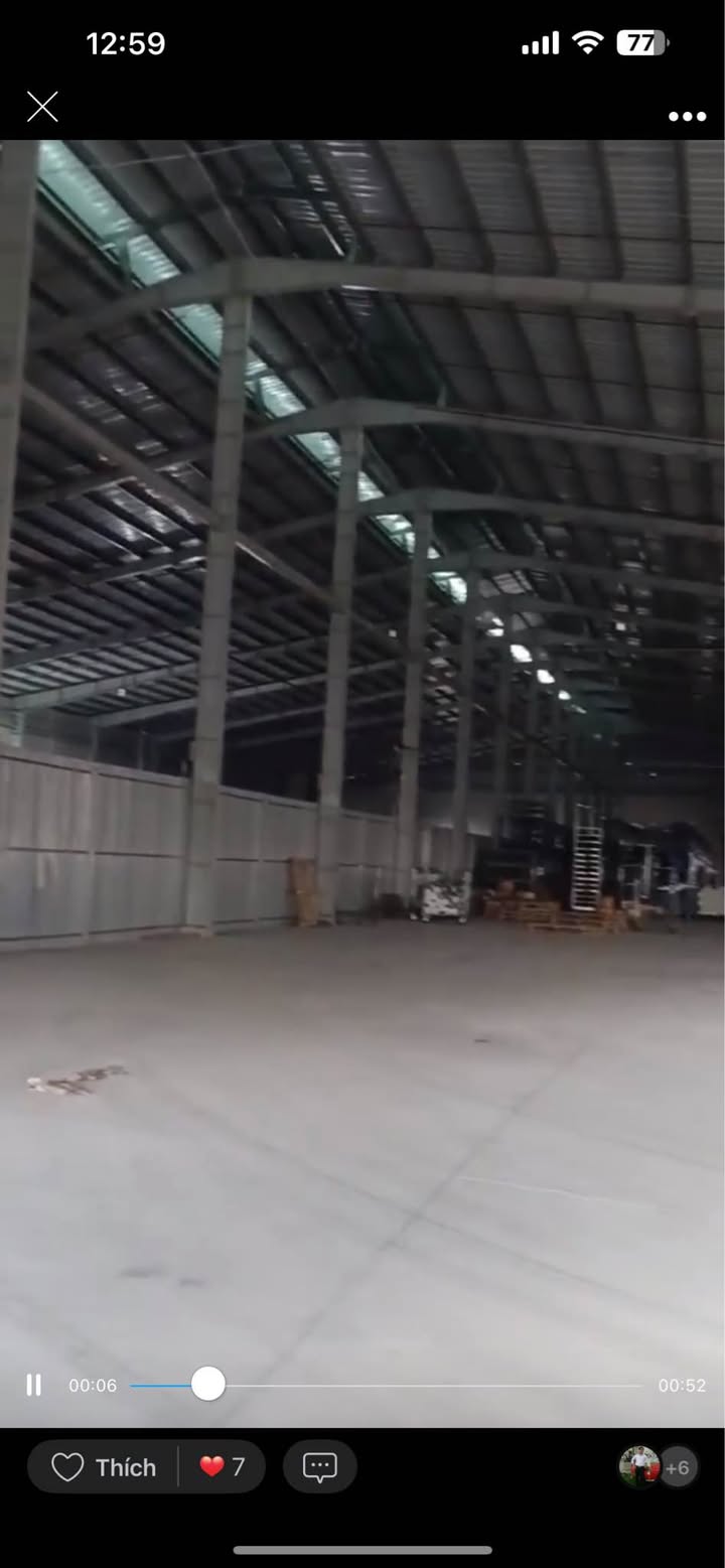 Kho xưởng cho thuê tại Thạnh Lợi, Bến Lức, Long An 2100m² - Giá chỉ 136.5 triệu/tháng!