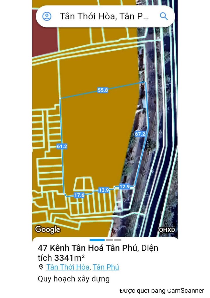 Đất nền góc 3 mặt tiền Nguyễn Hữu Tiến, Tân Phú 3316m² - Giá tốt, cơ hội đầu tư!